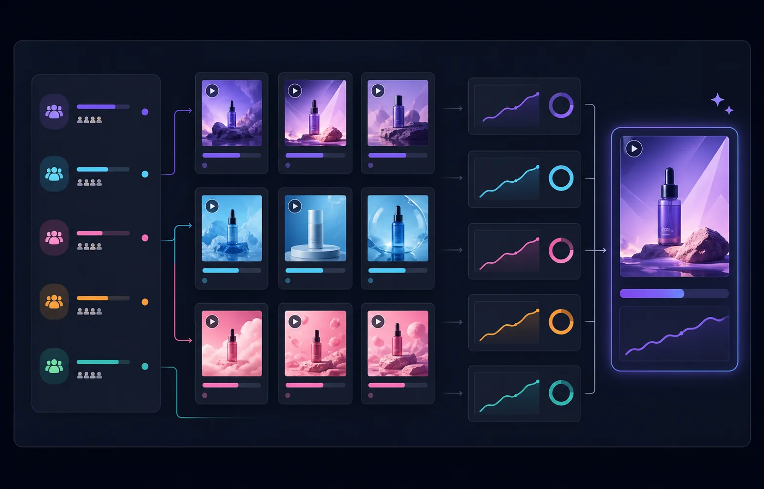 AI ad creative testing and winning variant selection